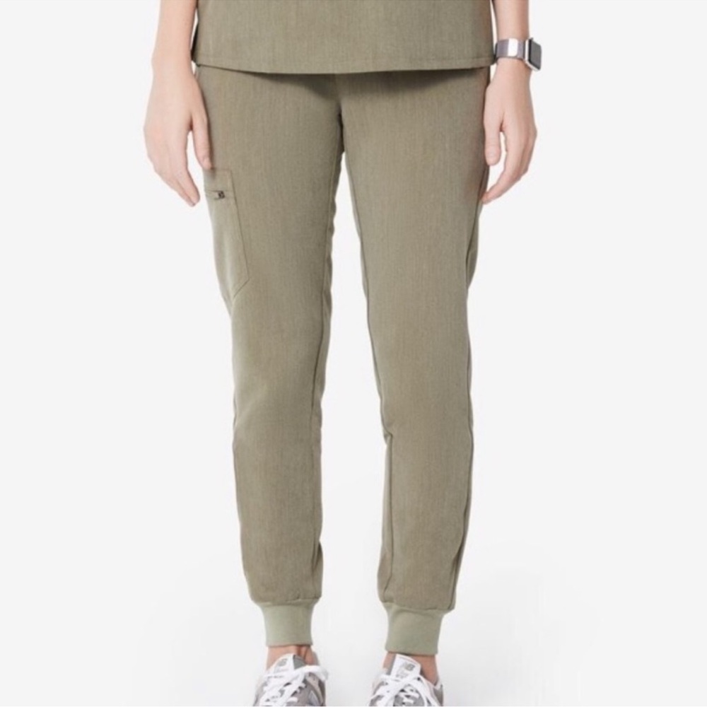 FIGS Heather Olive Zamora jogger scrub pant Size XL/P
